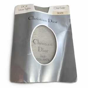 Christian Dior Lace Tights – Silver (One Size) Vintage NEW